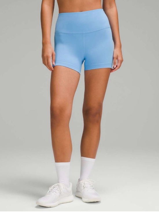 lululemon athletica Pants - Lululemon Wunder Train High-Rise Short 4" in Aero Blue